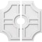 Ekena Millwork Haus Architectural Grade PVC Contemporary Ceiling Medallion, Two Piece, 18"OD x 3"ID x 6"C x 1"P CMP18HS2-03000 - alternate 1